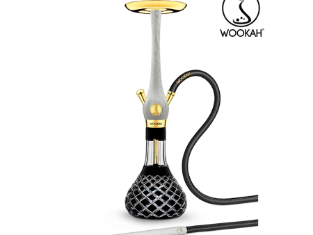 Wookah 24K Gold-Plated Check Black White Nox Hookah Set Cheap