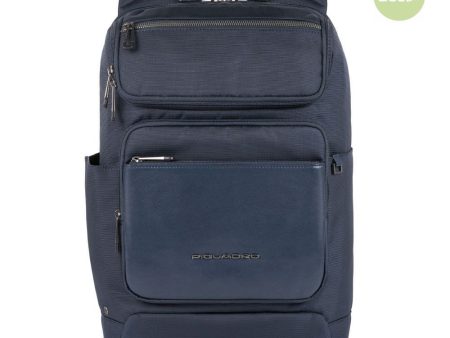 Zaino PIQUADRO Porta Pc 14  Collezione Macbeth Pelle e Tessuto CA5316S115 Blu Online