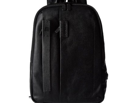 Zaino Uomo Porta PC 14  PIQUADRO in Pelle Nera Linea Pulse - CA3869P15S For Sale