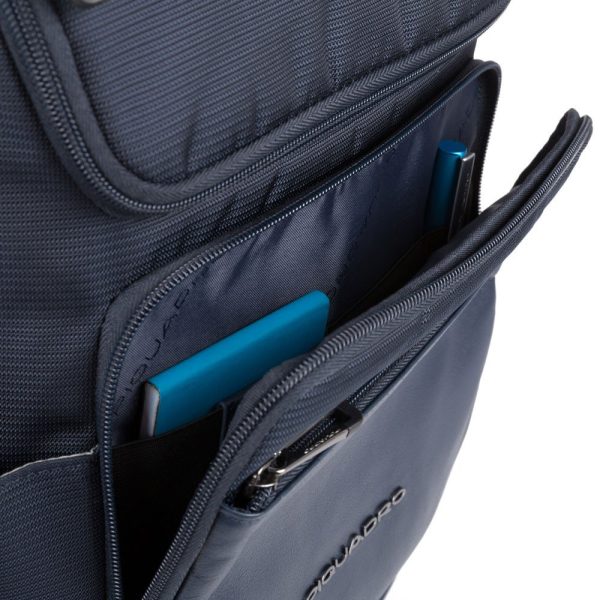 Zaino PIQUADRO Porta Pc 14  Collezione Macbeth Pelle e Tessuto CA5316S115 Blu Online