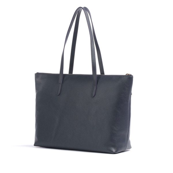 Borsa Shopping COCCINELLE in Pelle Linea Gleen colore Midnight Blue Online Sale