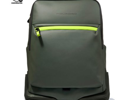 Zaino PIQUADRO Con Porta Pc 15,6  in Tessuto Verde Linea Corner 2.0 - CA6465C2OW Online