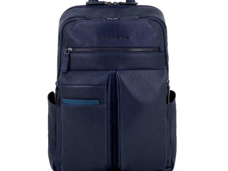 Zaino Uomo PIQUADRO in Pelle Colore Blu Linea Paavo con Porta Pc 14  - CA6029S122 Online