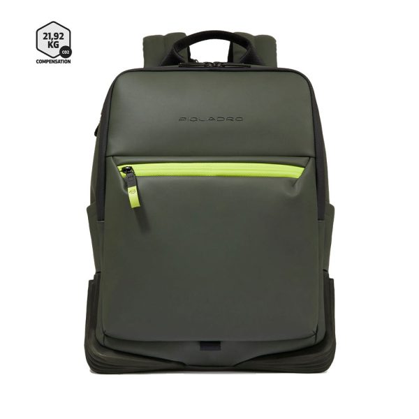 Zaino PIQUADRO Con Porta Pc 14  in Tessuto Verde Linea Corner 2.0 - CA6464C2OW on Sale