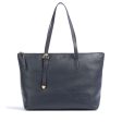 Borsa Shopping COCCINELLE in Pelle Linea Gleen colore Midnight Blue Online Sale