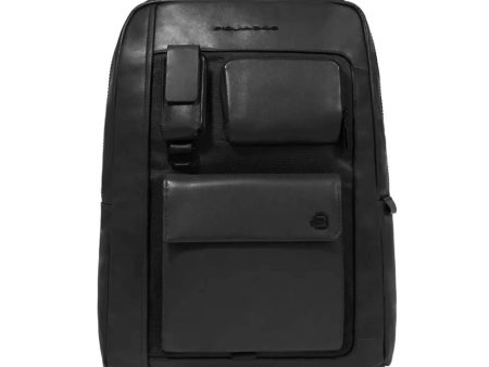 Zaino Uomo PIQUADRO Con Porta Pc 14  in Pelle Nera - CA6442W131 Cheap