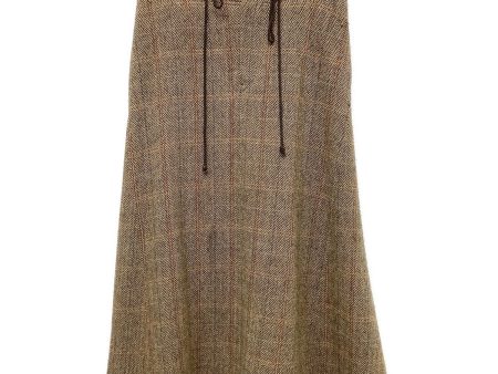 [Pre-owned] Y s WOOL BRITISH TWEED BACK DROP SKIRT YE-S15-109 Online