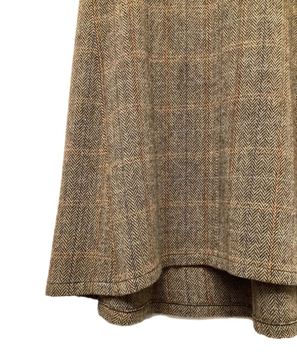 [Pre-owned] Y s WOOL BRITISH TWEED BACK DROP SKIRT YE-S15-109 Online