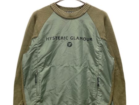 [Pre-owned] Hysteric Glamour Printed logo knit in different material 02203NS04 Discount